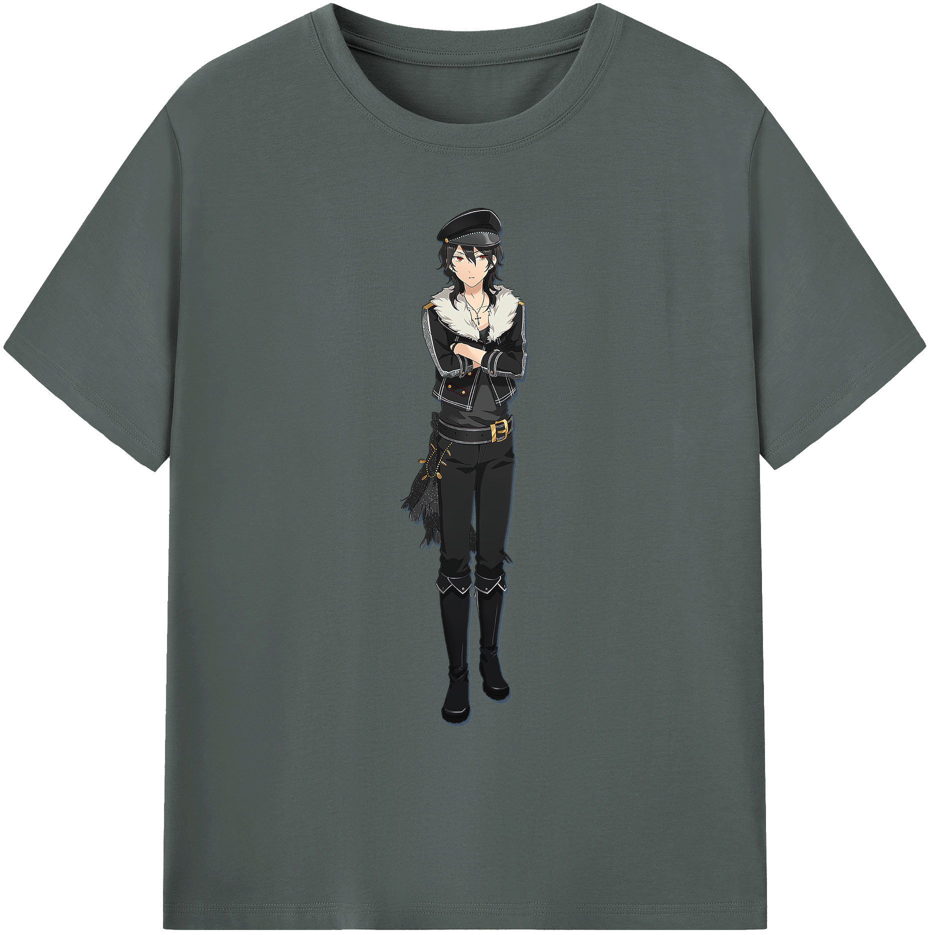 （画像用） あんさんぶるスターズ! Ensemble Stars 綿100％ メンズ半袖Tシャツ｜肌触りやわらか＆通気性